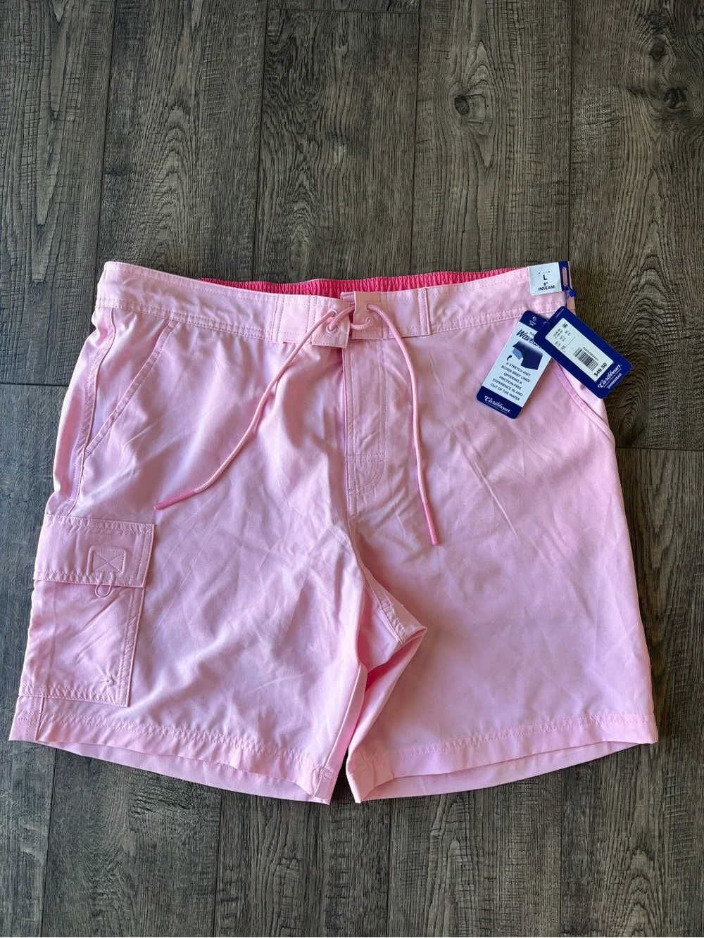 Caribbean Pink Men's Swim Board Shorts